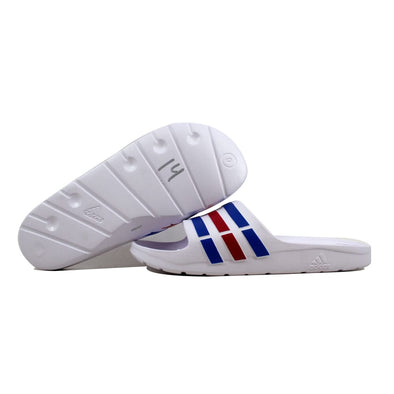 Adidas Duramo Slides White/Blue-Red U43664 Men's