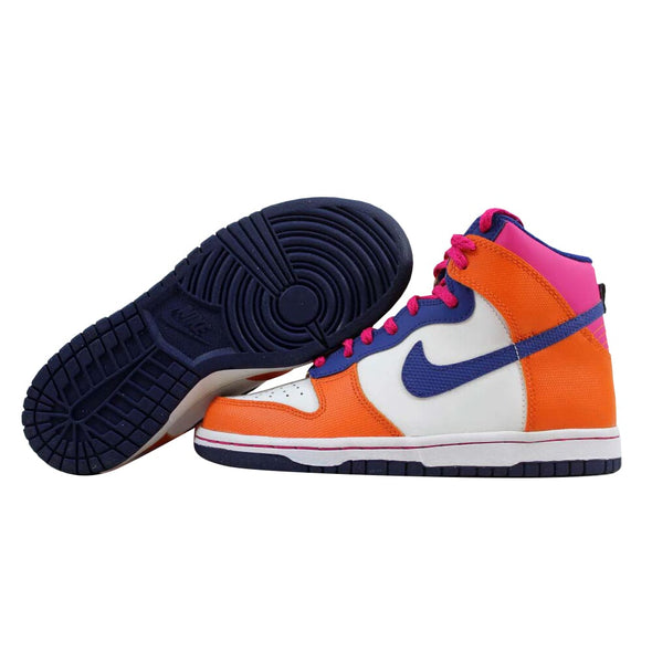 Nike Dunk High Fireberry/Deep Royal Blue-Starfish 316604-607 Grade-School