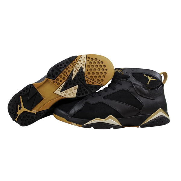 Nike Air Jordan VII 7 Retro Black/Metallic Gold-White Golden Moments Pack 304775-030 Men's