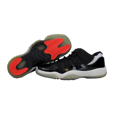 Nike Air Jordan XI 11 Retro Low Black/Infrared 23-Pure Platinum  528896-023 Grade-School