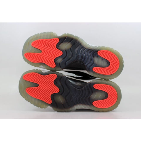 Nike Air Jordan XI 11 Retro Low Black/Infrared 23-Pure Platinum  528896-023 Grade-School