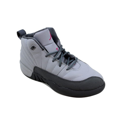 Nike Air Jordan XII 12 Retro GP Wolf Grey/Vivid Pink-Cool Grey 510816-029 Pre-School