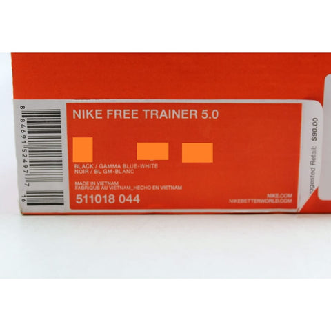 Nike Free Trainer 5.0 Black/Gamma Blue-White 511018-044 Men's