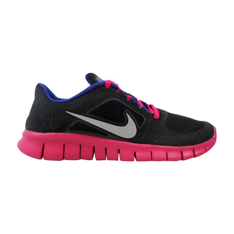 Nike Free Run III 3 GS Black/Reflect Silver-Fireberry  512098-004 Grade-School