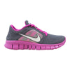 Nike Free Run 3 Charcoal/White-Viola-Atomic Green  512098-005 Grade-School