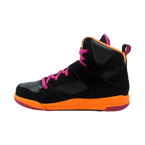 Nike Air Jordan Flight 45 High PS Black/Fusion Pink-Cool Grey-Bright Citrus  524863-028 Pre-School