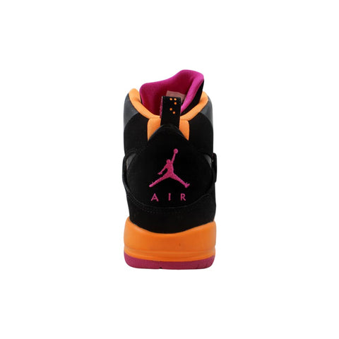 Nike Air Jordan Flight 45 High GS Black/Fusion Pink-Cool Grey-Bright Citrus  524864-028 Grade-School