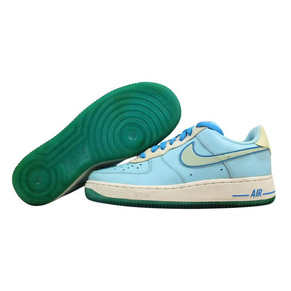 Nike Air Force 1 Glacier Ice/Ice Green-Vivid Blue 314219-431 Grade-School