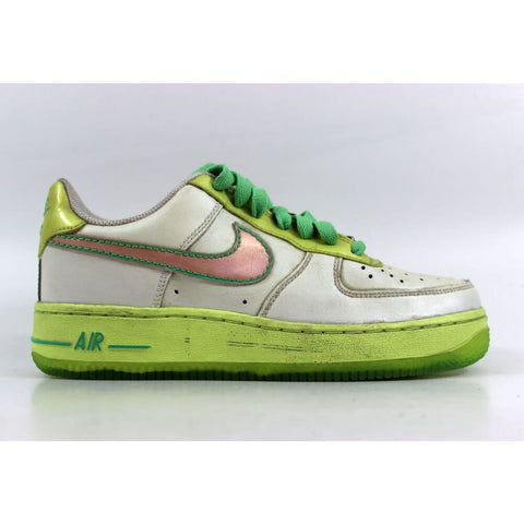 Nike Air Force 1 White/Perfect Pink-Lime-Tourmaline 314219-163 Grade-School