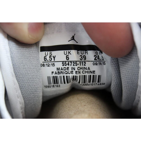Nike Air Jordan I 1 Mid BG White/White-Wolf Grey 554725-112 Grade-School