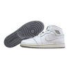 Nike Air Jordan I 1 Mid BG White/White-Wolf Grey 554725-112 Grade-School