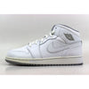 Nike Air Jordan I 1 Mid BG White/White-Wolf Grey 554725-112 Grade-School