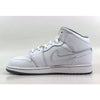 Nike Air Jordan I 1 Mid BG White/White-Wolf Grey 554725-112 Grade-School