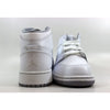 Nike Air Jordan I 1 Mid BG White/White-Wolf Grey 554725-112 Grade-School