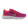 Nike Free 5.o GS Fisson Pink/Metallic Silver-Title Crimson  580565-600 Grade-School