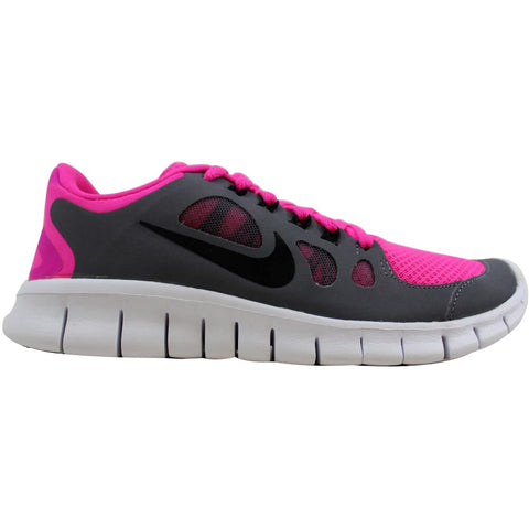 Nike Free 5.0 Pink Foil/Black-Cool Grey-White 580565-601 Grade-School