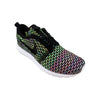 Nike Roshe NM Flyknit Black/Black-Pink Power-Blue Glow 677243-013 Men's