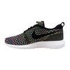 Nike Roshe NM Flyknit Black/Black-Pink Power-Blue Glow 677243-013 Men's