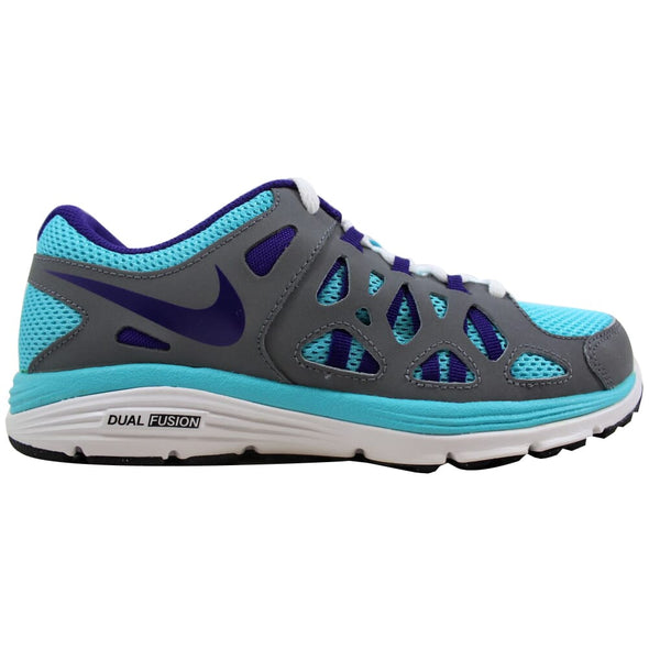 Nike Dual Fusion Run 2 Gamma Blue/Electric Purple-Cool Grey-White 599793-451 Grade-School