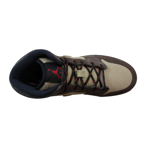 Nike Air Jordan I 1 Mid Premium BG Baroque Brown/Gym Red-Khaki-Black 619049-205 Grade-School