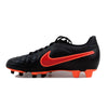 Nike Tiempo Rio II FG Black/Black-Action Red-Bright Mango 630860-002 Women's