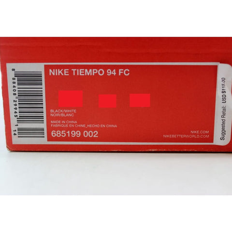 Nike Tiempo 94 FC Black/White 685199-002 Men's