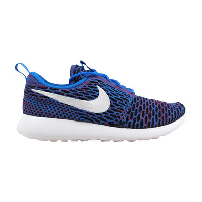 Nike Roshe One Flyknit Photo Blue/White-University Red-Black 704927-404 Women's