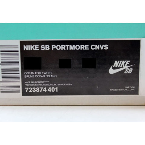 Nike SB Portmore Canvas Ocean Fog/White 723874-401 Men's