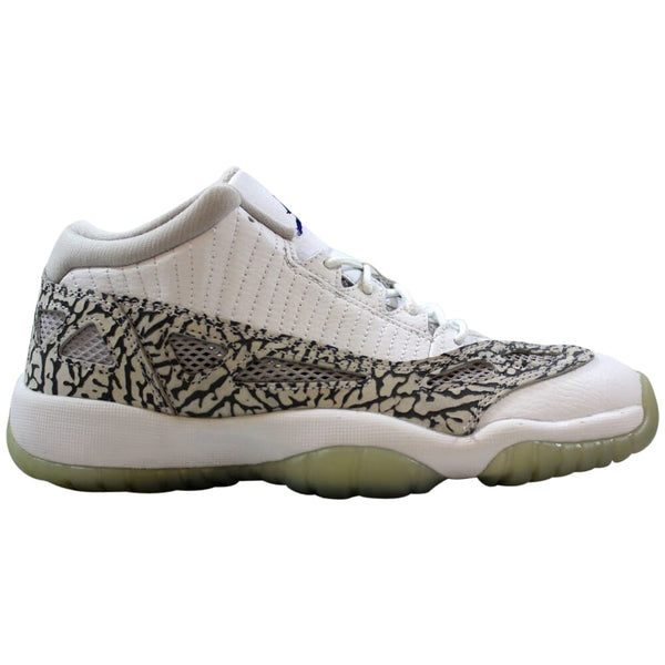 Nike Air Jordan 11 Retro Low White/Cobalt-Zen Grey-Cement Grey  768873-102 Grade-School
