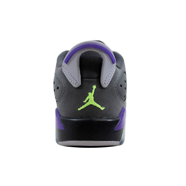 Nike Air Jordan VI 6 Retro Low GG Dark Grey/Ultraviolet-Wolf Grey-Ghost Green  768878-008 Grade-School