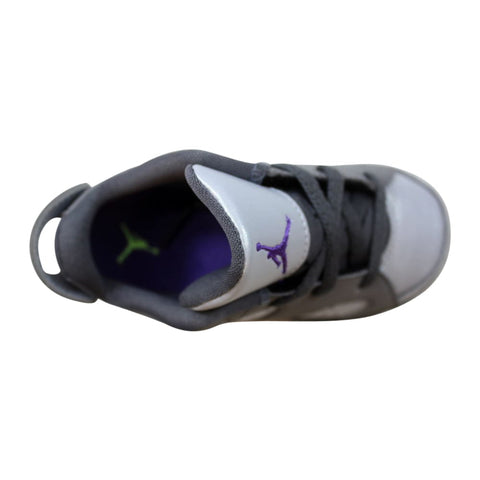Nike Air Jordan VI 6 Retro Low GT Dark Grey/Ultraviolet-Wolf Grey-Ghost Green Dark Grey 768885-008 Toddler