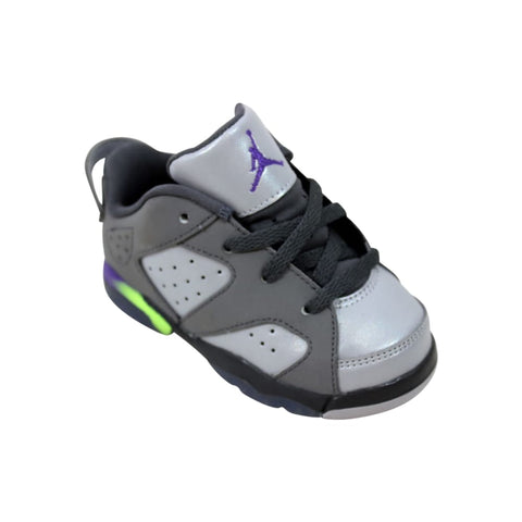 Nike Air Jordan VI 6 Retro Low GT Dark Grey/Ultraviolet-Wolf Grey-Ghost Green Dark Grey 768885-008 Toddler