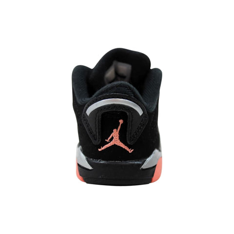 Nike Air Jordan 6 Retro Low Black/Sunblush-Metallic Silver  768885-022 Toddler