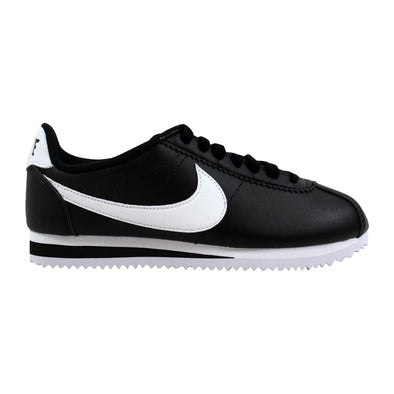 Nike Classic Cortez Leather Black/White-White  807471-010 Women's