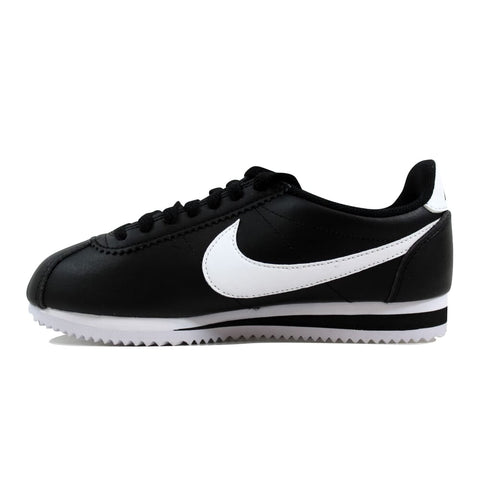 Nike Classic Cortez Leather Black/White-White  807471-010 Women's