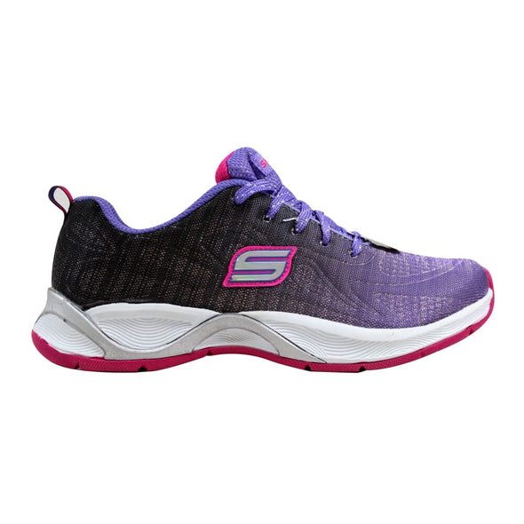 Skechers Hi Glitz Flutterspark Purple/Black-Hot Pink 81128L/PBHP Grade-School