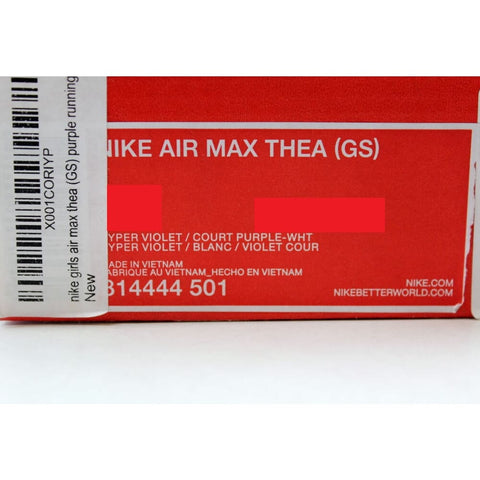Nike Air Max Thea Hyper Violet/Court Purple-White 814444-501 Grade-School