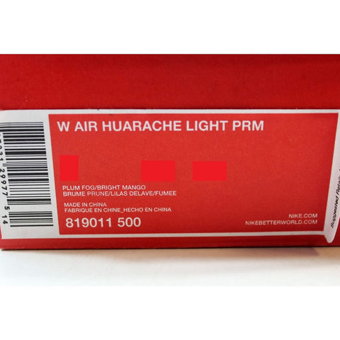 Nike Air Huarache Light Premium Plum Fog/Bright Mango 819011-500 Women's