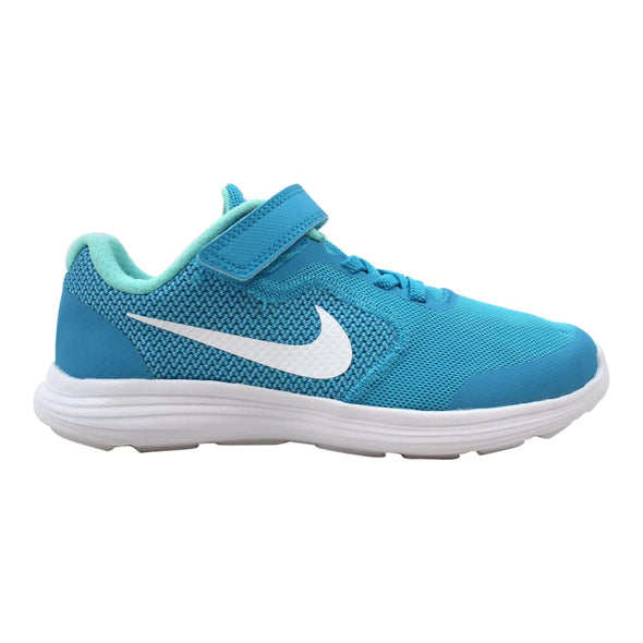 Nike Revolution 3 Chlorine Blue/White-Hyper Turquoise  819417-405 Pre-School