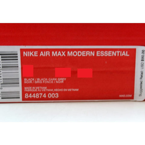 Nike Air Max Modern Essential Black/Black-Dark Grey 844874-003 Men's