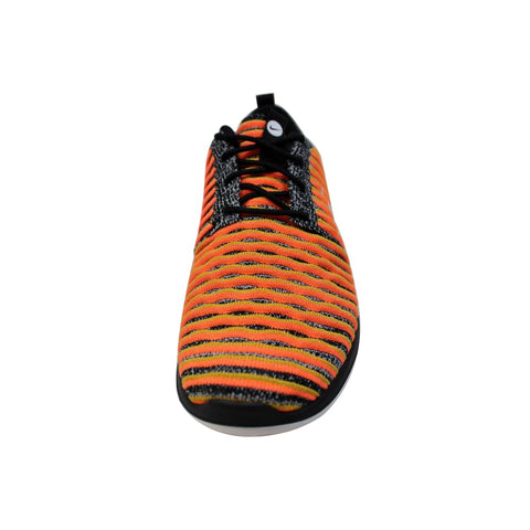 Nike Roshe Two Flyknit Black/White-Bright Mango  844929-005 Women's