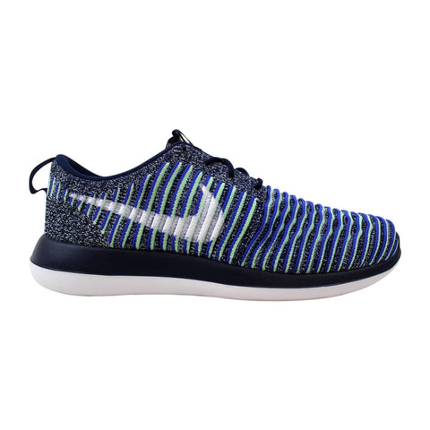 Nike Roshe Two Flyknit College Navy-White-Binary Blue  844929-401 Women's