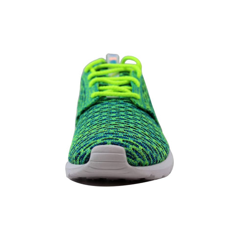 Nike Roshe NM Flyknit QS Volt/Metallic Silver-Voltage Green-Photo Blue 846200-700 Women's
