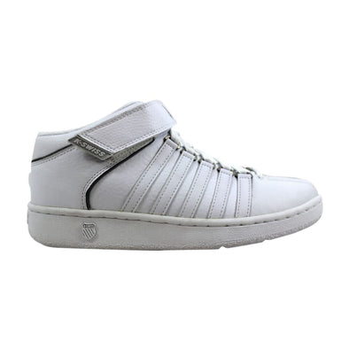 K Swiss Classis Mid Strap White/Platinum 8579147 Grade-School