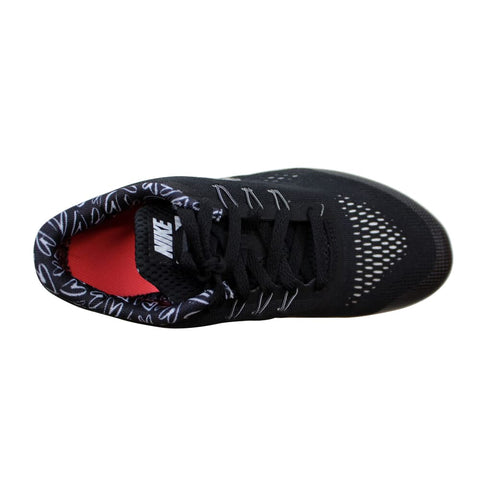 Nike Free RN Print Black/White-Lava Glow-White 859588-001 Grade-School
