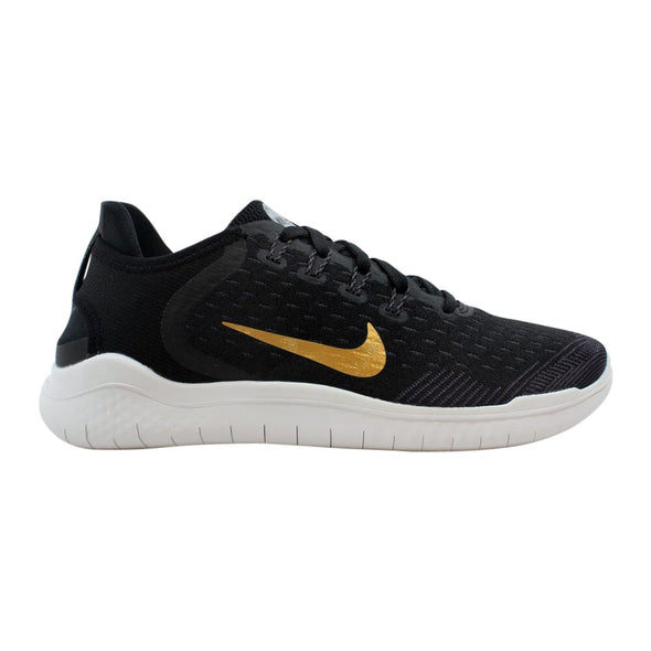 Nike Free RN 2018 Black/Metallic Gold-Vast Grey  942837-008 Women's