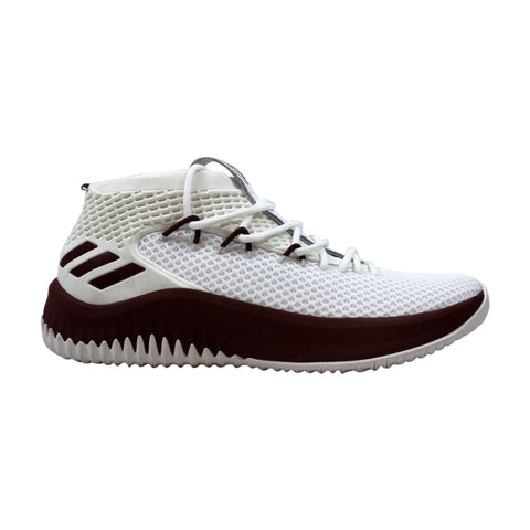 Adidas SM Dame 4 NBA/NCAA WH Footwear White/Light Maroon  AC7277 Men's
