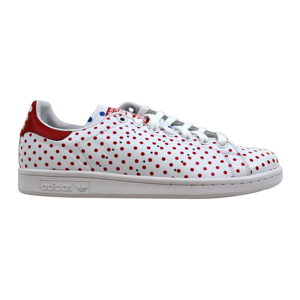 Adidas Pharrell Stan Smith Polka Dot White/Red-Blue  B25401 Men's