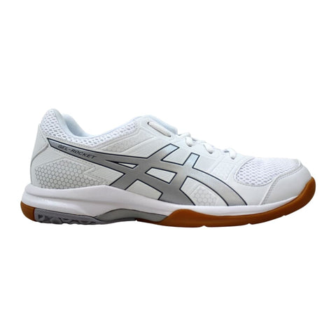 Asics Gel-Rocket 8 White/Silver-Aluminum  B756Y-0193 Women's