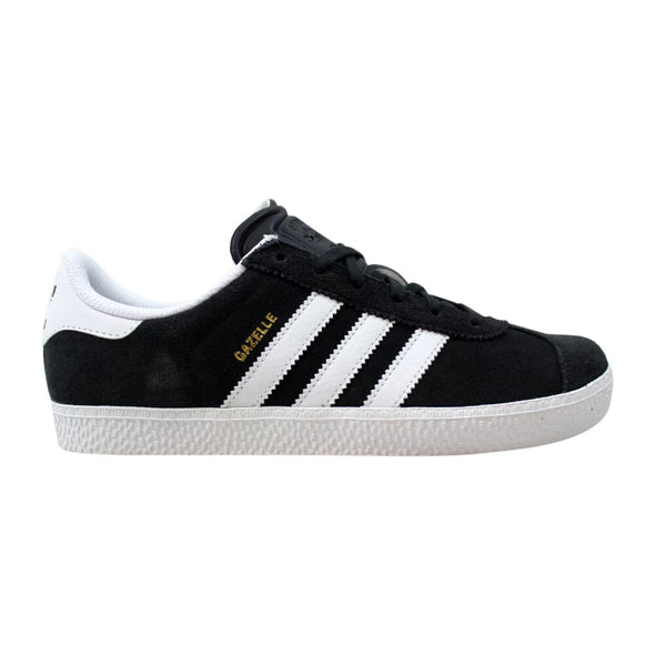 Adidas Gazelle 2 J Dark Solid Grey/Footwear White-Footwear White  BA9316 Grade-School